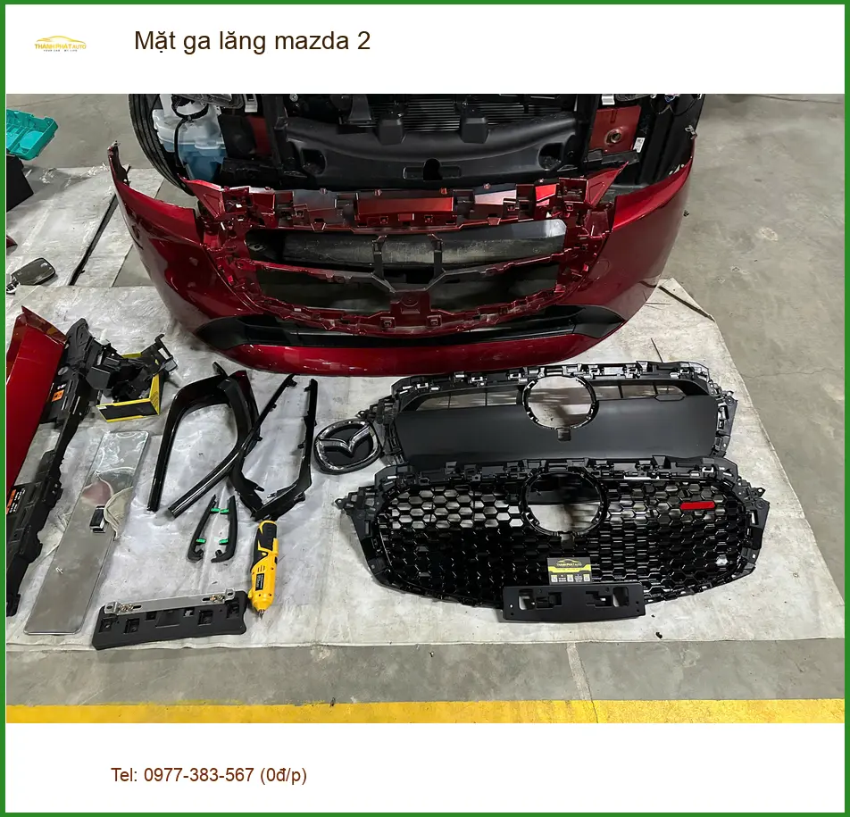 Anh Lân độ mặt ga lăng Mazda 2 tại Quận 8 để xe trông thể thao hơn ảnh thực tế 4