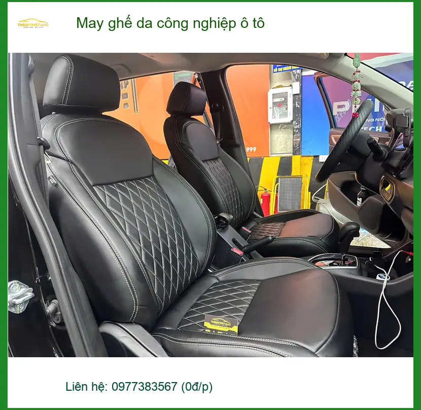 Anh Cường may ghế da công nghiệp ô tô Hyundai Elantra Quận Tân Bình, nội thất sang trọng hơn