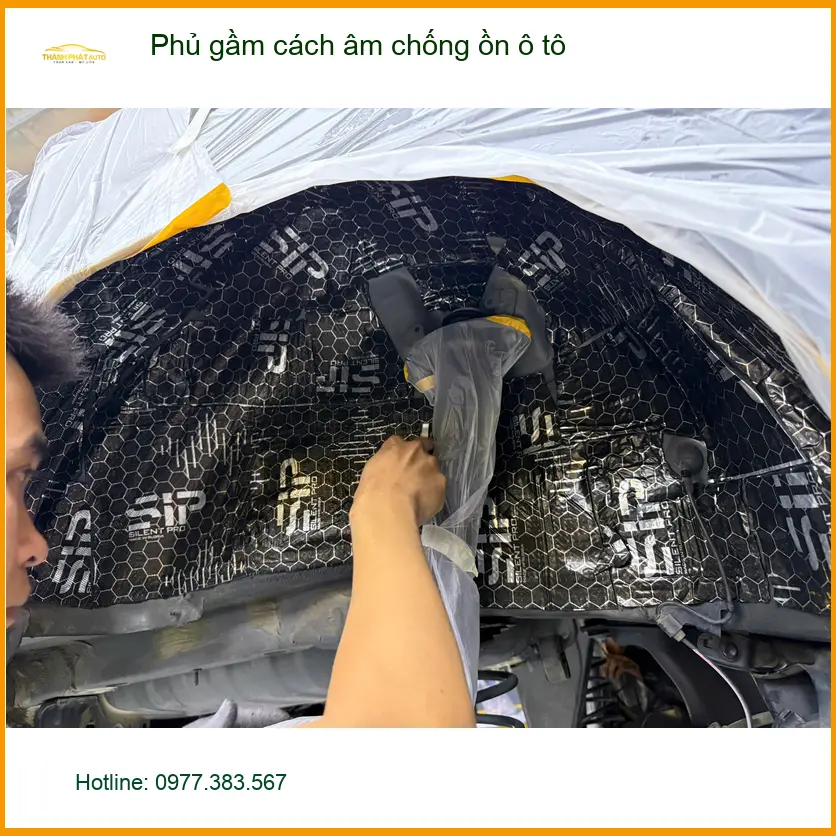 Bác Cường phủ gầm cách âm chống ồn ô tô Suzuki XL7 tại Nhà Bè để xe êm ái hơn ảnh thực tế 2
