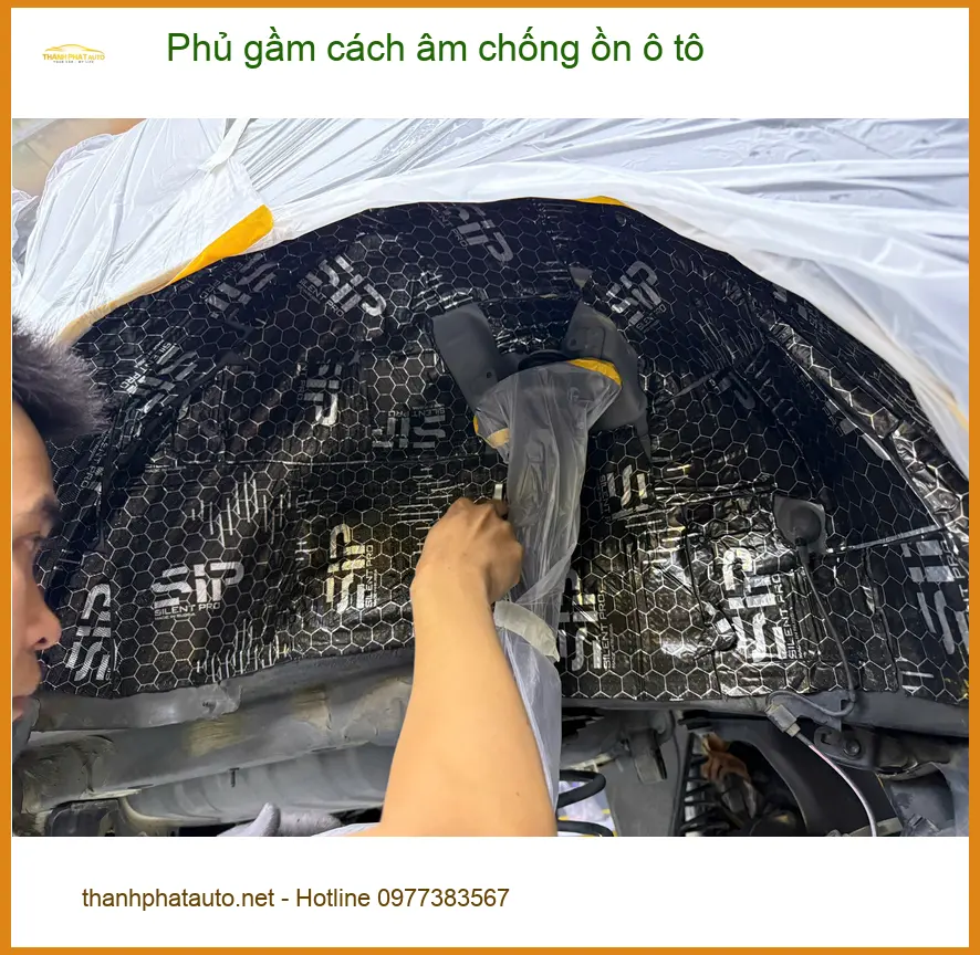 Bác Tùng phủ gầm cách âm chống ồn Mazda CX-5 tại Cần Giờ giúp xe êm ái ảnh thực tế 2