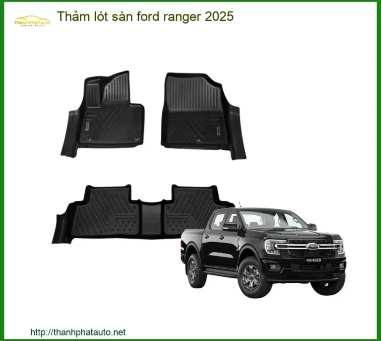 Thảm Lót Sàn Ô Tô Cao Cấp Ford Ranger - Địa Chỉ Lắp Đặt Uy Tín TPHCM