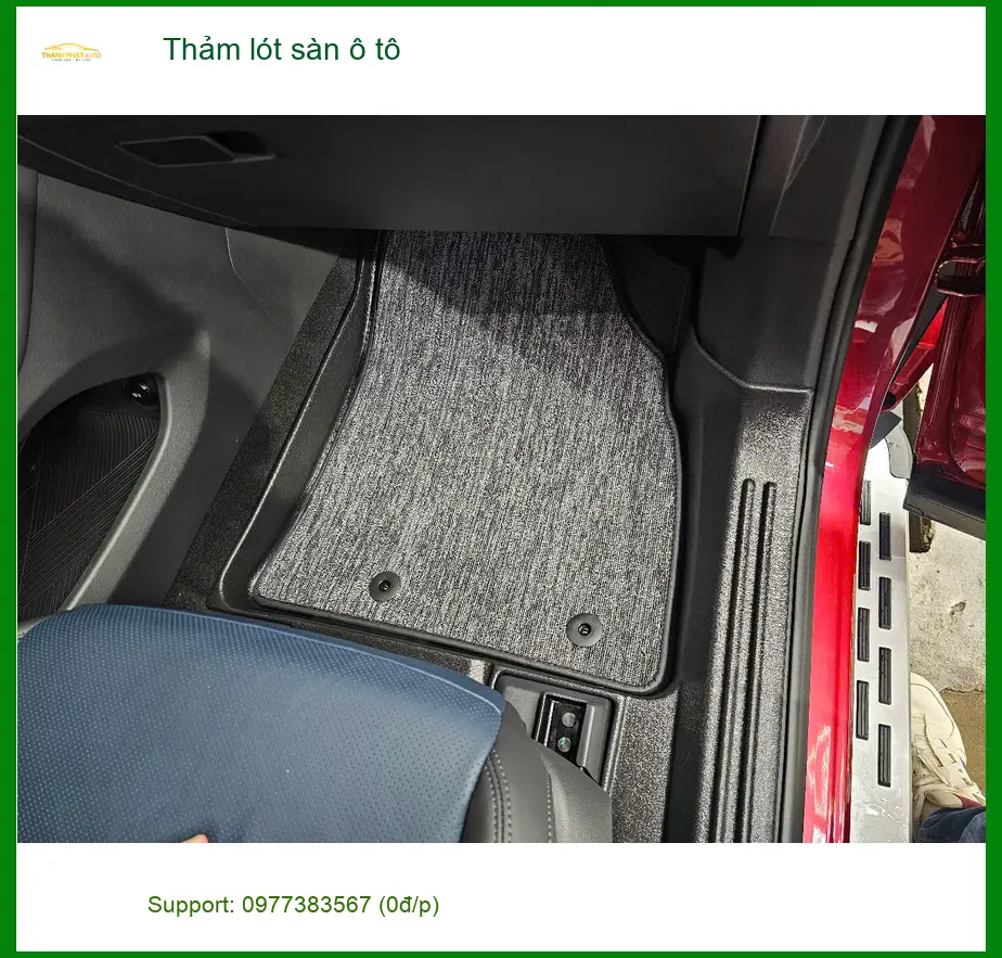 Chị Lan Anh lắp thảm lót sàn ô tô cho Toyota Raize tại Cần Giờ ảnh thực tế 2