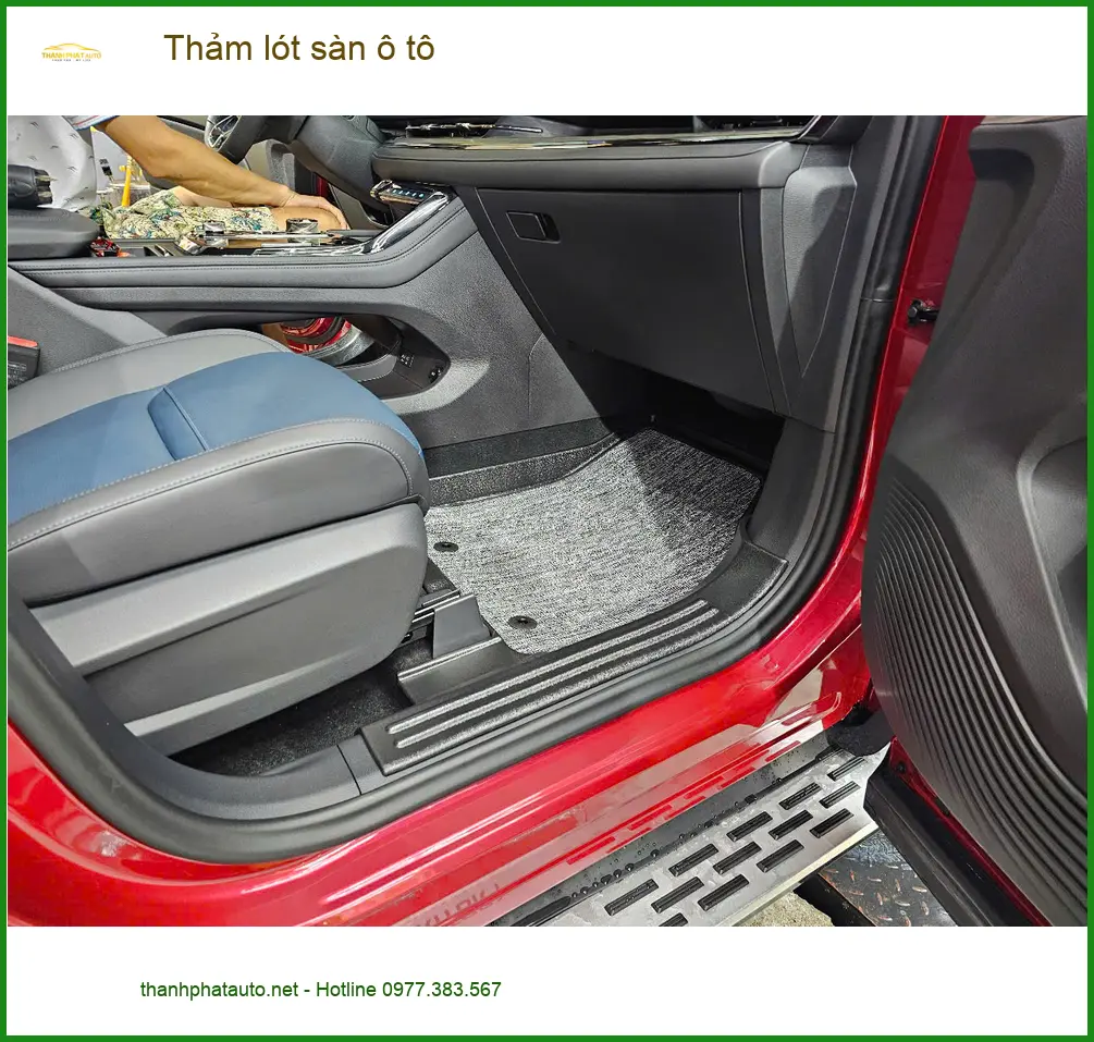 Chị Lan Anh lắp thảm lót sàn ô tô cho Toyota Raize tại Cần Giờ ảnh thực tế 5