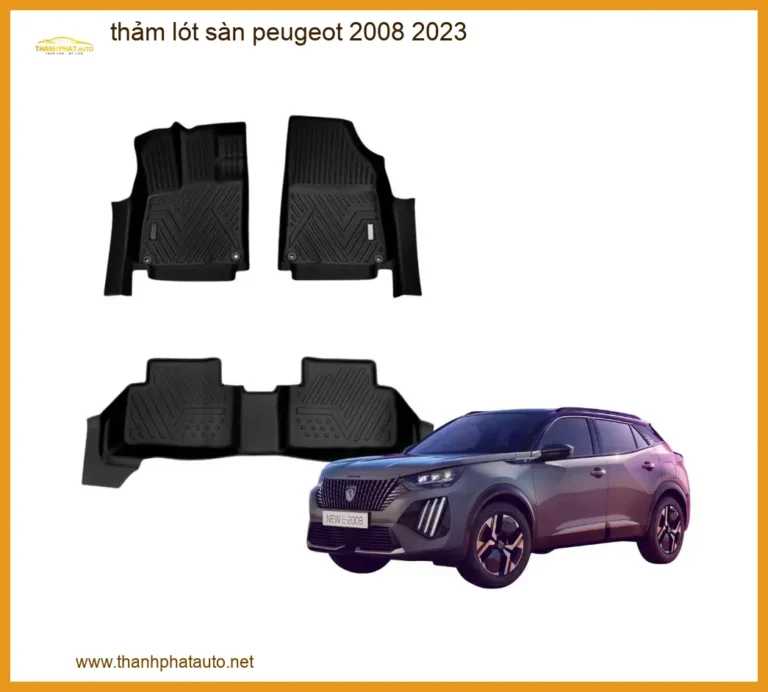 Thảm Lót Sàn 5D Cao Cấp Peugeot 2008 2023 - Trung Tâm Lắp Đặt Chính Hãng TPHCM