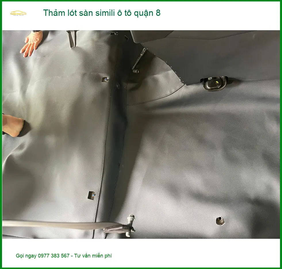 Nơi May Thảm Lót Sàn Ô Tô lót sàn simili ô tô quận 8 - Giá Tốt TPHCM ảnh thực tế 2