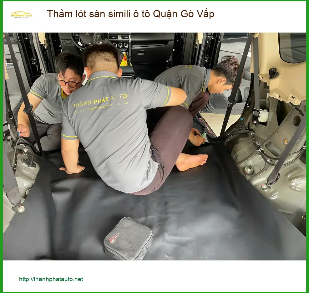 Cửa Hàng May Thảm Lót Sàn Ô Tô lót sàn simili ô tô Quận Gò Vấp - Thi Công Chuyên Nghiệp ảnh thực tế 2