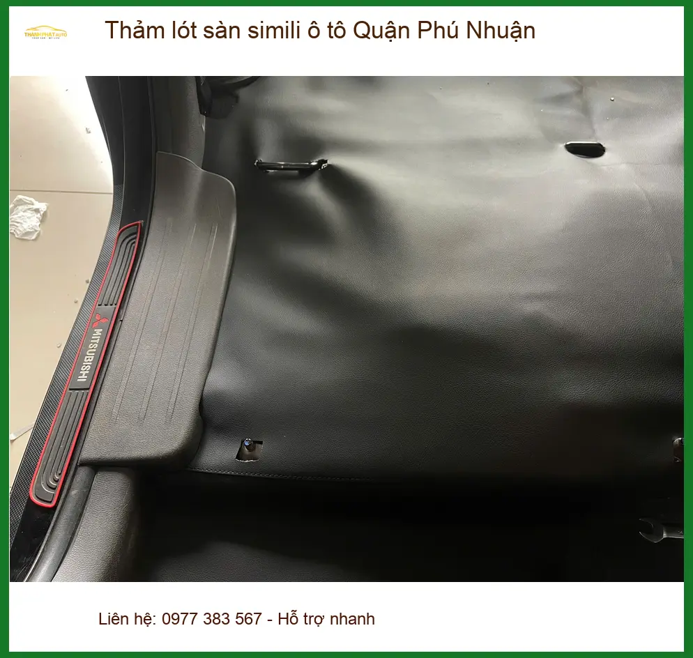 Nơi Thảm Lót Sàn Ô Tô lót sàn simili ô tô Quận Phú Nhuận - Giá Tốt TPHCM ảnh thực tế 2