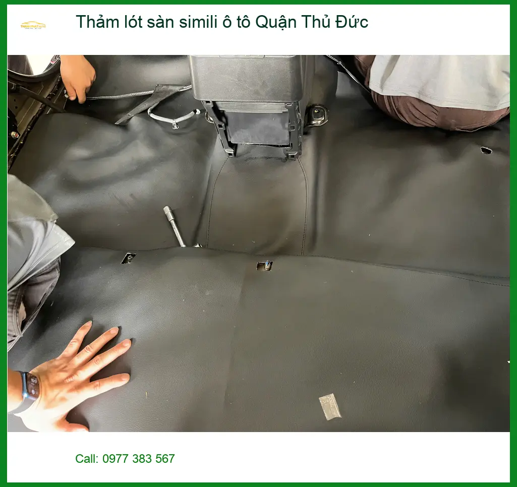 Nơi May Thảm Lót Sàn Ô Tô lót sàn simili ô tô Quận Thủ Đức - Giá Tốt TPHCM ảnh thực tế 2