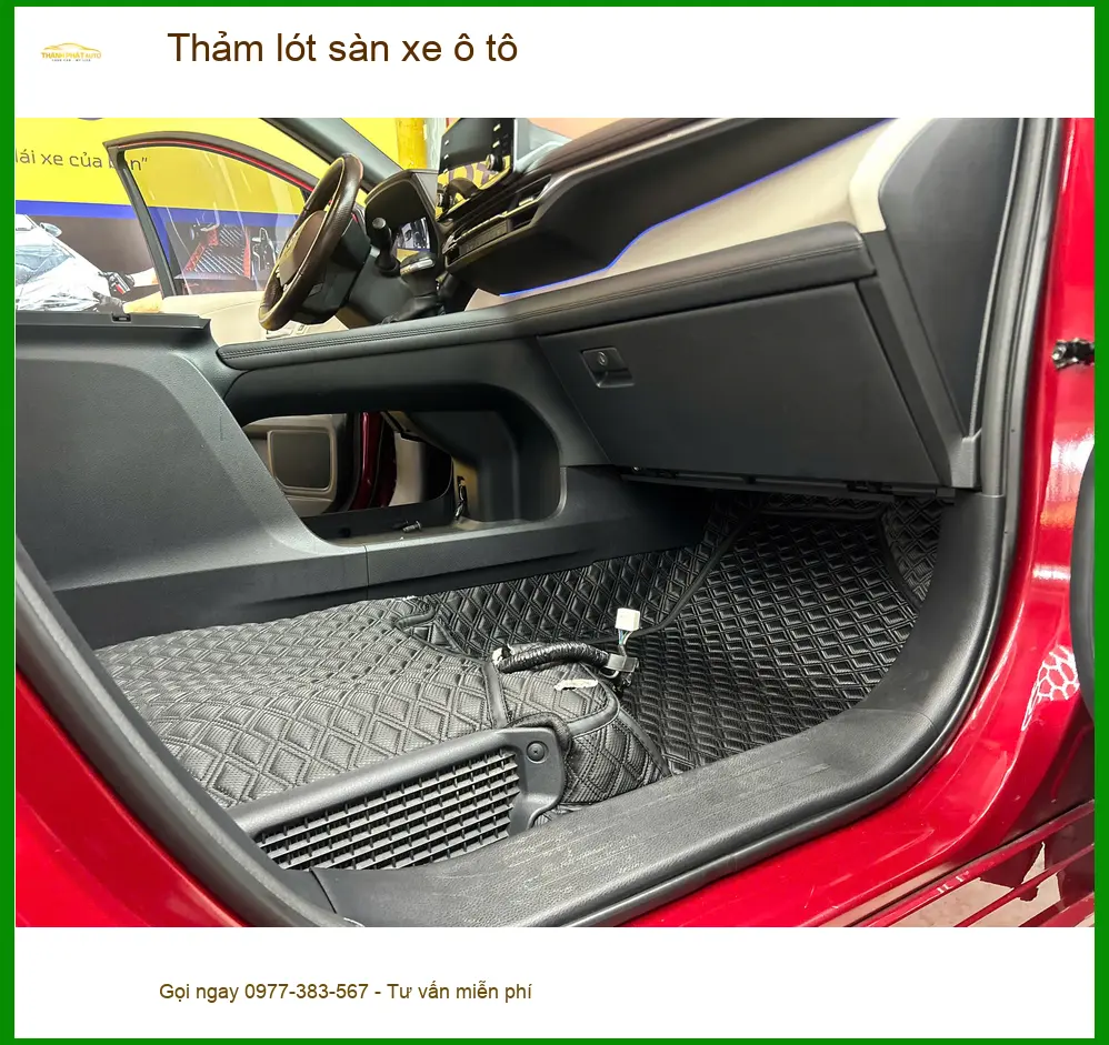 Bác Phong thay thảm lót sàn Ford Everest Quận 7 vì thảm cũ đã xuống cấp ảnh thực tế 3