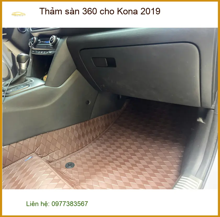 Chị Minh Thư lắp thảm sàn 360 Kona 2019 tại Quận Tân Phú giữ xe sạch ảnh thực tế 4
