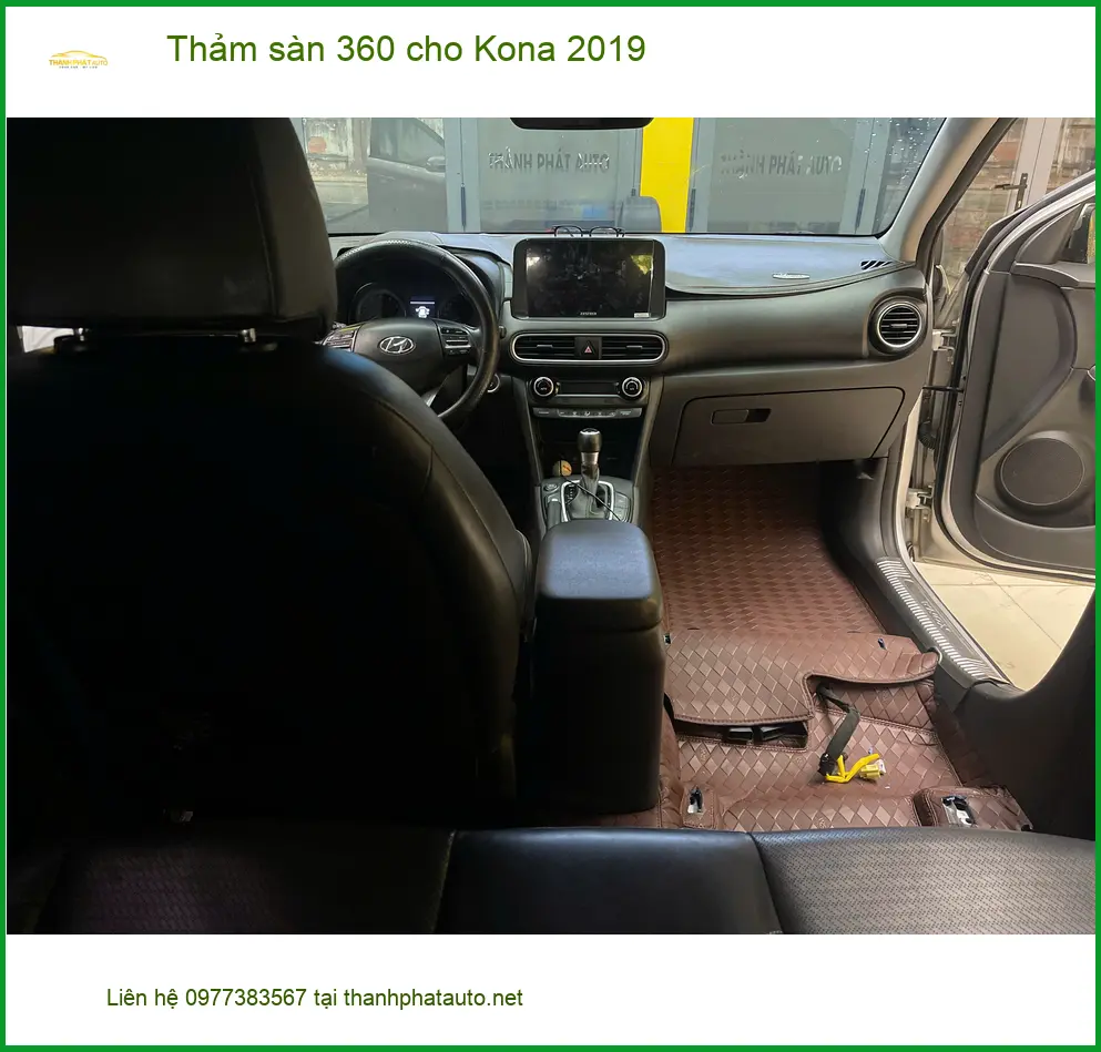 Chị Minh Thư lắp thảm sàn 360 Kona 2019 tại Quận Tân Phú giữ xe sạch ảnh thực tế 5