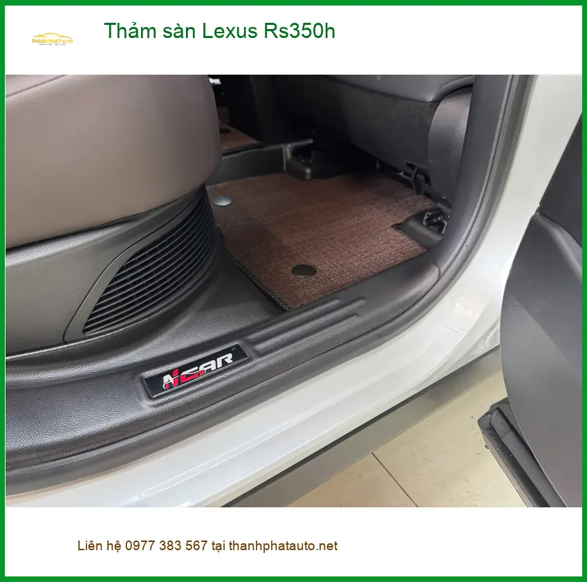 Anh Khải thay thảm lót sàn Lexus Rs350h tại Quận Thủ Đức để nội thất luôn sạch đẹp ảnh thực tế 2