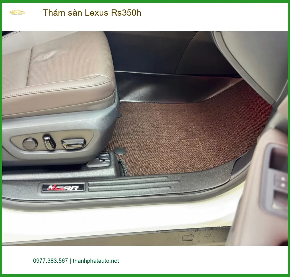 Chị Thảo lắp thảm sàn Lexus Rs350h Quận Tân Bình để nội thất luôn sạch đẹp