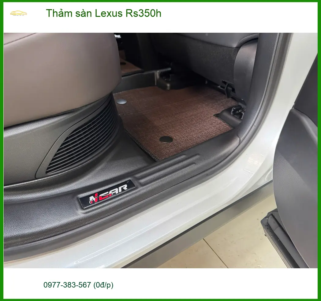 Chị Thảo lắp thảm sàn Lexus Rs350h Quận Tân Bình để nội thất luôn sạch đẹp ảnh thực tế 2