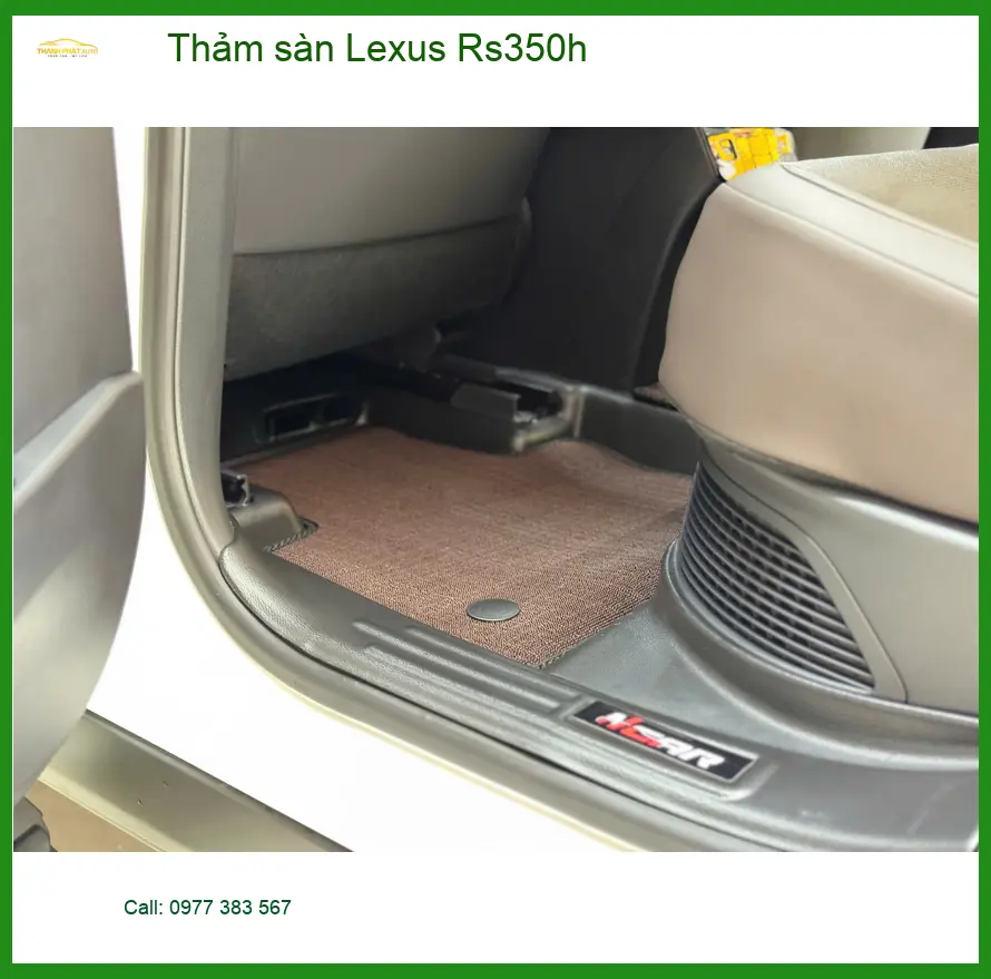 Chị Thảo lắp thảm sàn Lexus Rs350h Quận Tân Bình để nội thất luôn sạch đẹp ảnh thực tế 3