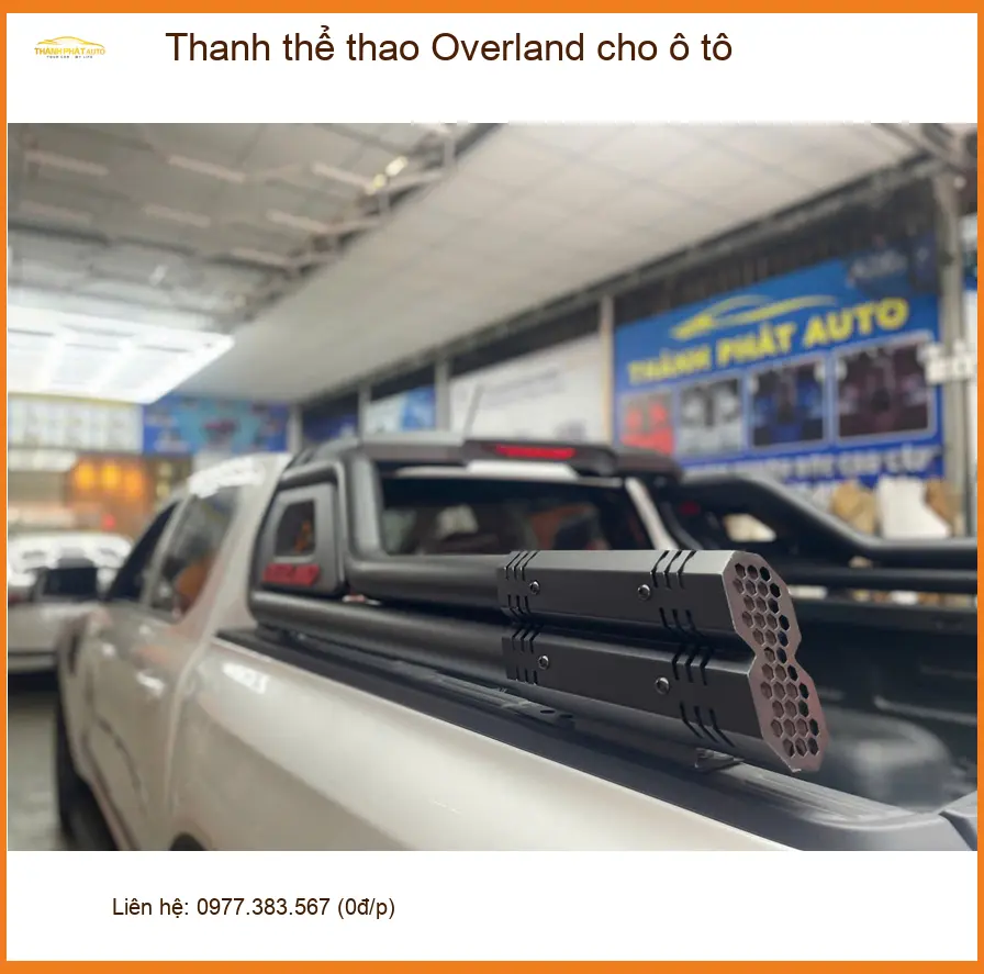 Chú Minh lắp Thanh thể thao Overland Mitsubishi Triton tại Cần Giờ chở hàng tiện lợi ảnh thực tế 2