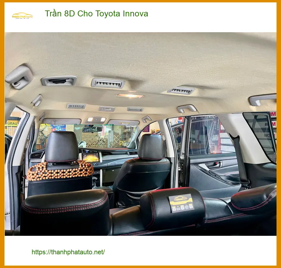 Anh Quang lắp Trần 8D Toyota Innova Quận 12 khử mùi ẩm mốc, tăng thẩm mỹ