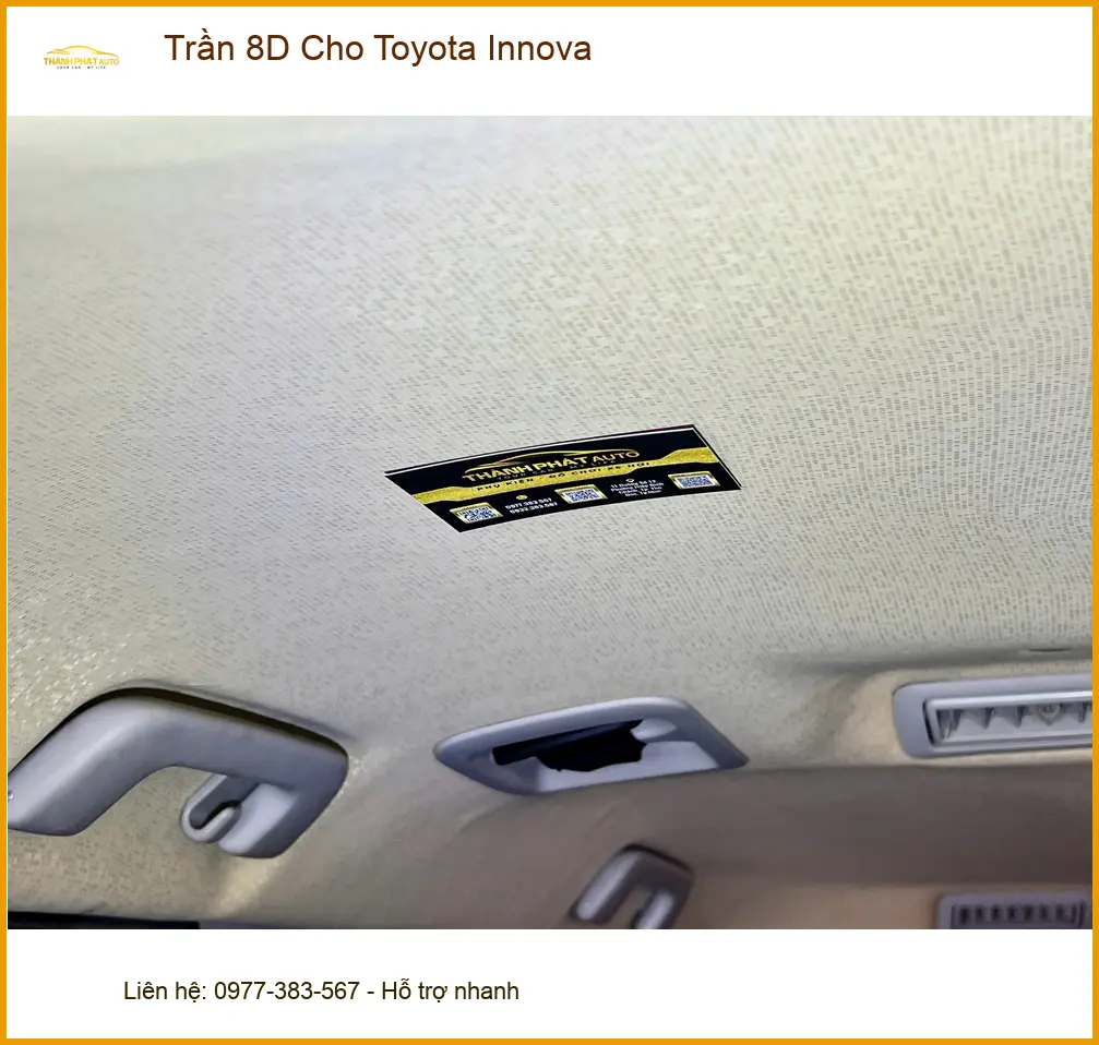 Anh Quang lắp Trần 8D Toyota Innova Quận 12 khử mùi ẩm mốc, tăng thẩm mỹ ảnh thực tế 3