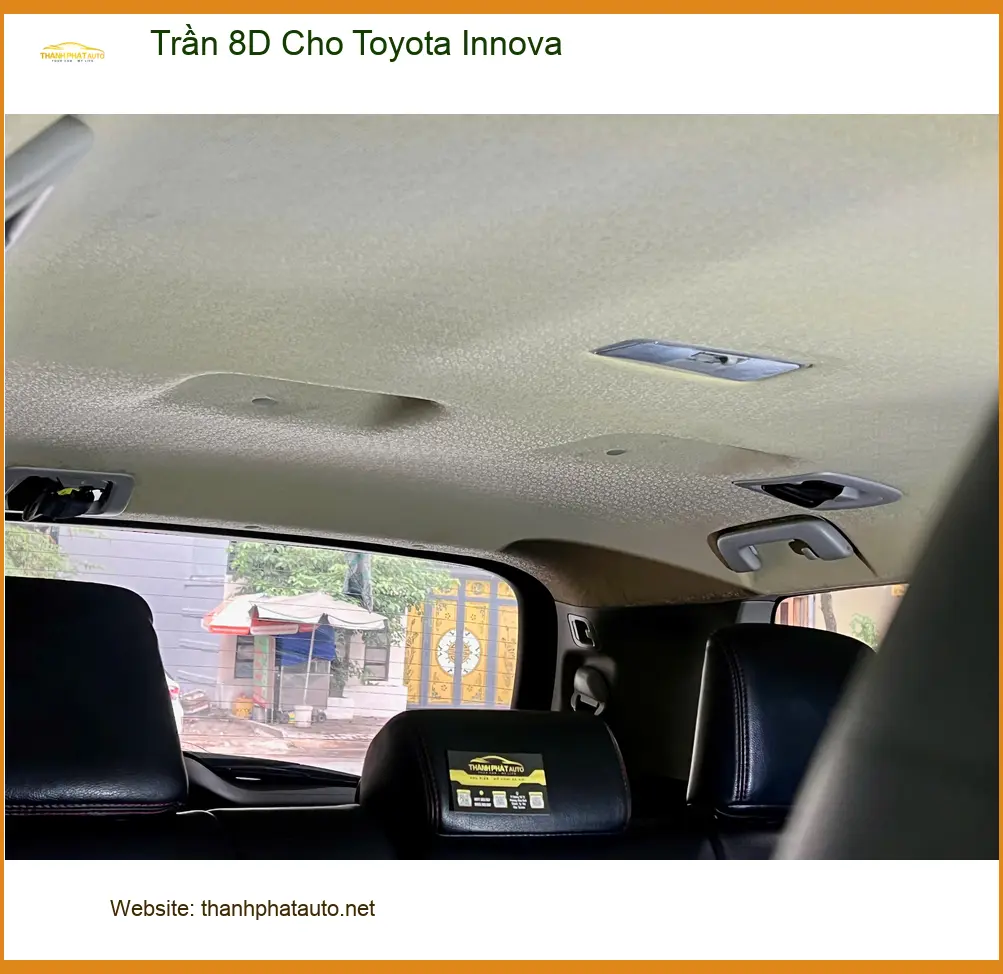 Chị Thảo bọc Trần 8D cho Toyota Innova tại Quận 2 để xe trông sang hơn