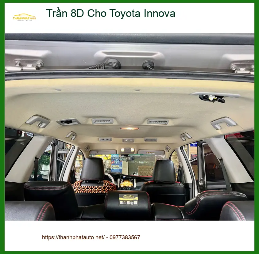 Anh Minh bọc Trần 8D Toyota Innova Quận Gò Vấp để xe sang hơn ảnh thực tế 2