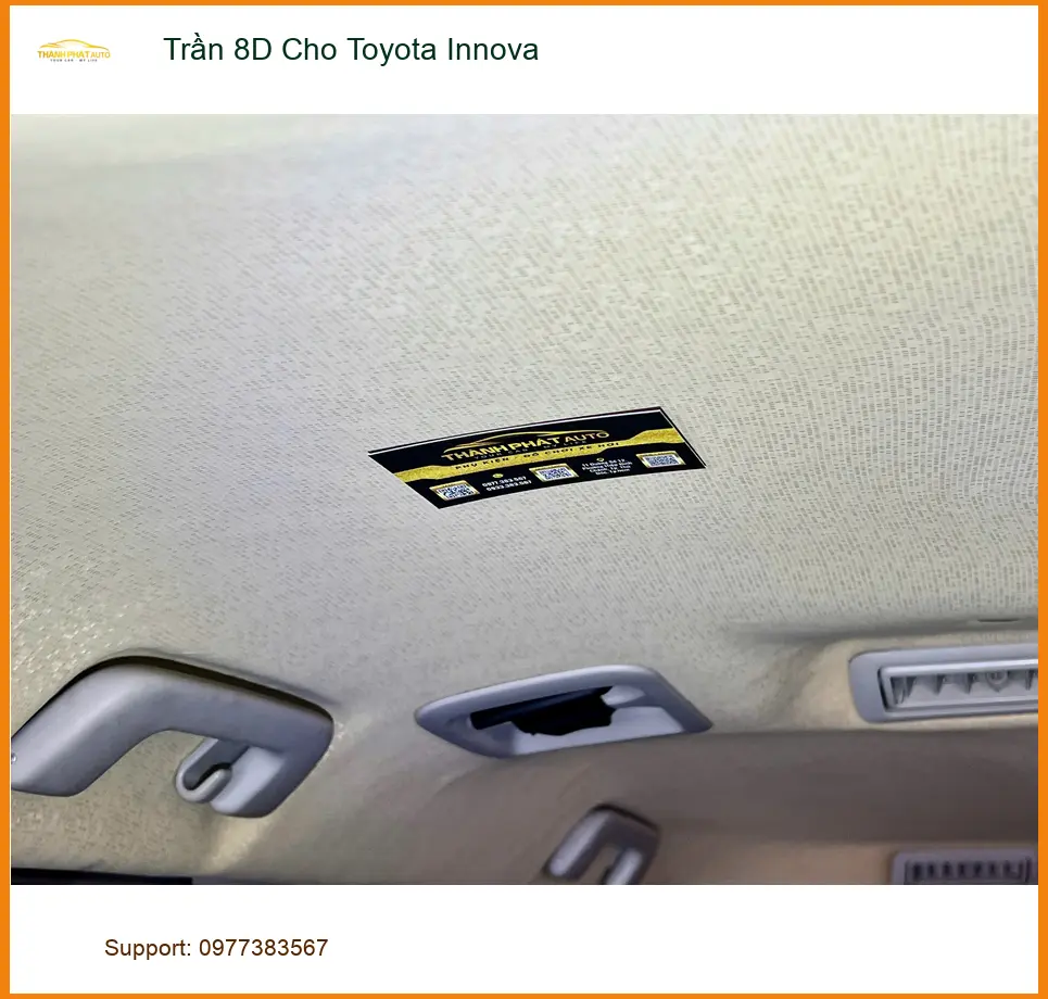 Anh Minh lắp Trần 8D cho Toyota Innova ở Quận 8 để nội thất thêm sang trọng ảnh thực tế 2