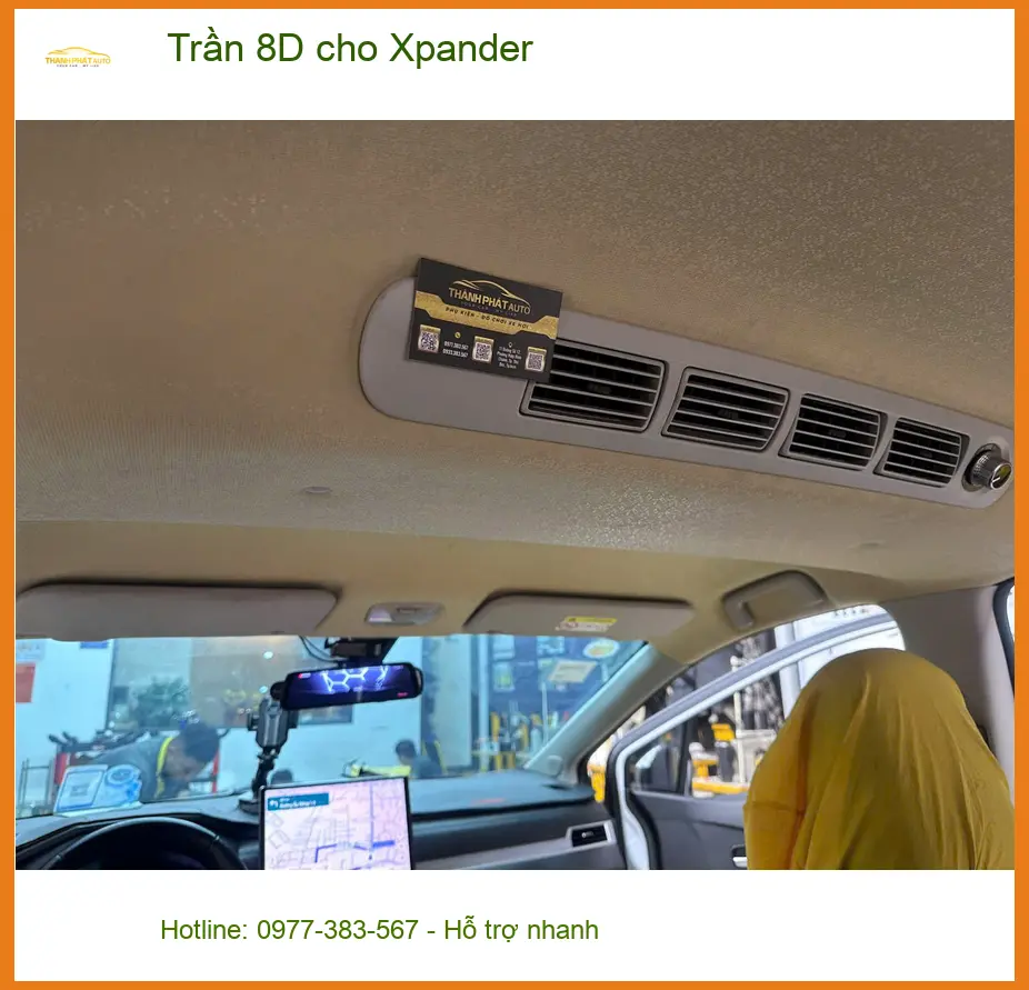 Anh Trường lắp Trần 8D cho Xpander tại Quận 12 để xe đẹp hơn