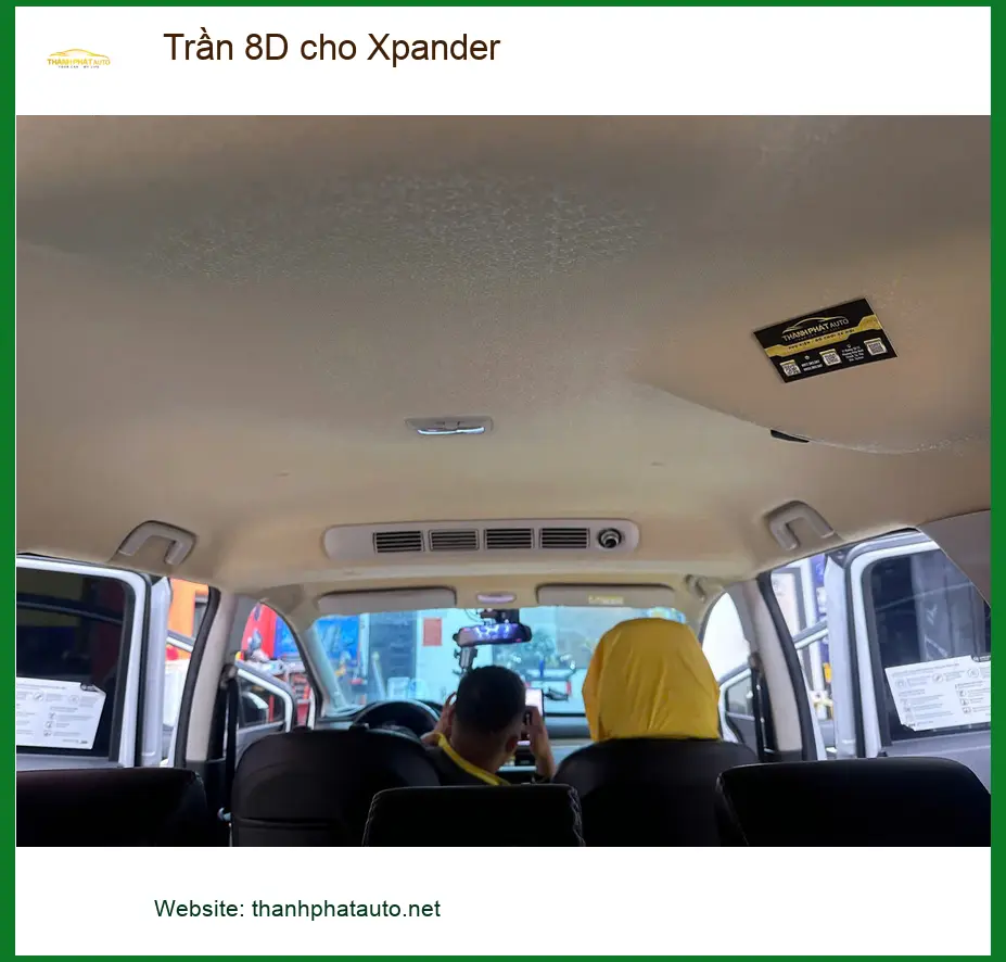 Chú Phát bọc Trần 8D cho Xpander tại Quận 3 tăng vẻ sang trọng