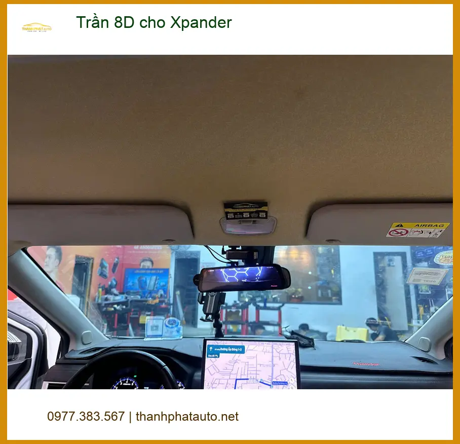 Chú Phát bọc Trần 8D cho Xpander tại Quận 3 tăng vẻ sang trọng ảnh thực tế 2