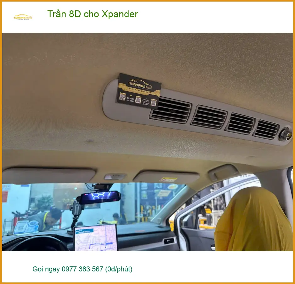 Chú Phát bọc Trần 8D cho Xpander tại Quận 3 tăng vẻ sang trọng ảnh thực tế 3