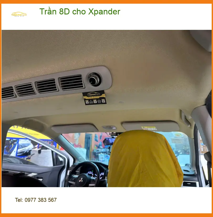 Chú Phát bọc Trần 8D cho Xpander tại Quận 3 tăng vẻ sang trọng ảnh thực tế 5