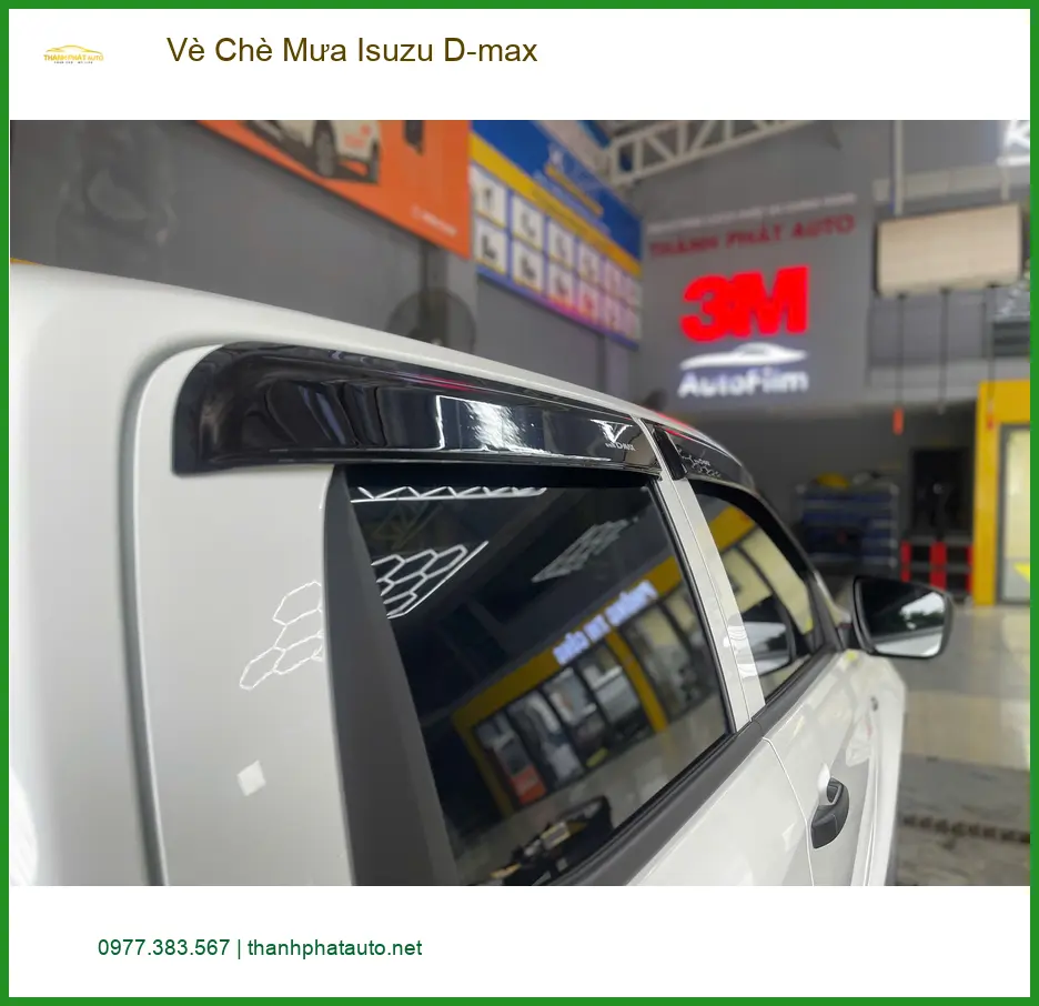 Anh Quang lắp Vè Chè Mưa Isuzu D-max Quận Gò Vấp tránh hắt nước mưa vào trong