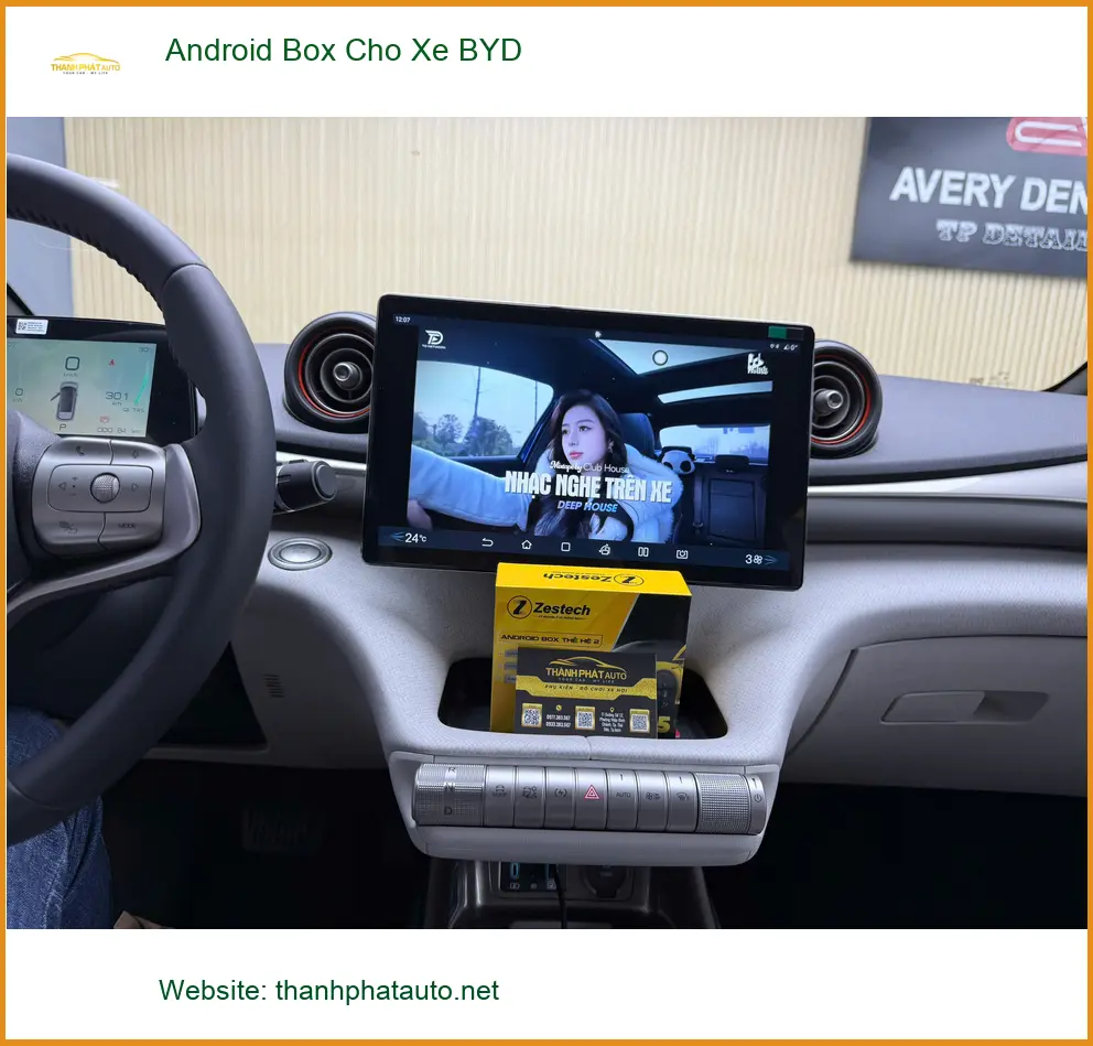 Anh Long lắp Android Box cho xe BYD tại Quận Tân Phú để màn hình zin thêm thông minh ảnh thực tế 2