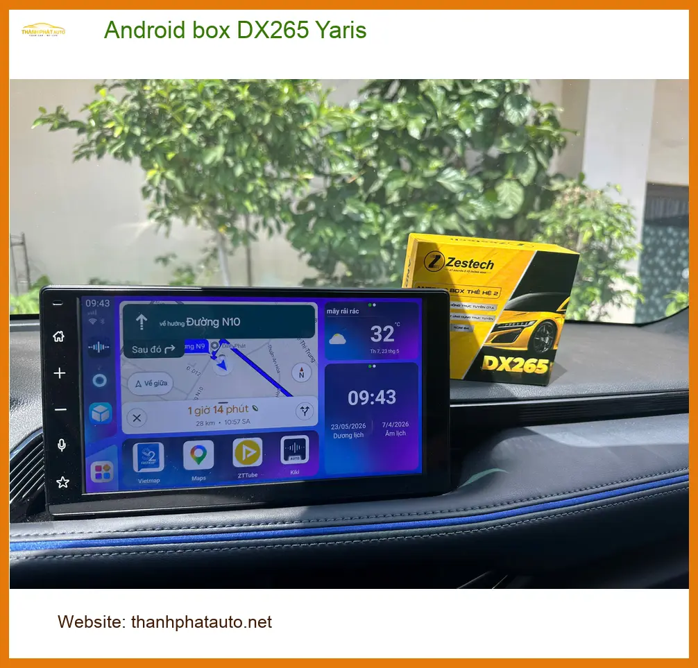 Anh Quang lắp Android box DX265 cho Yaris tại Quận Phú Nhuận ảnh thực tế 3