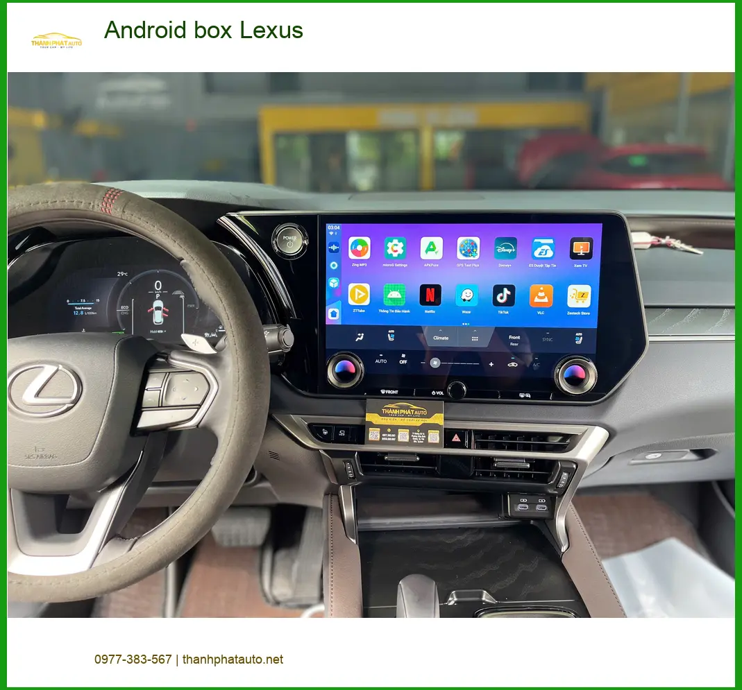 Chị Thảo lắp Android box Lexus ở Quận 3 để nâng cấp giải trí thông minh