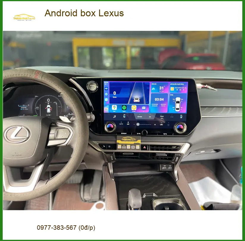 Chị Thảo lắp Android box Lexus ở Quận 3 để nâng cấp giải trí thông minh ảnh thực tế 4