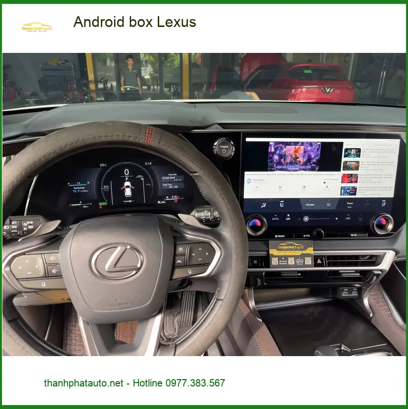 Chị Thảo lắp Android Box Lexus RX 350 chính hãng tại Quận Tân Phú, giá tốt ảnh thực tế 2