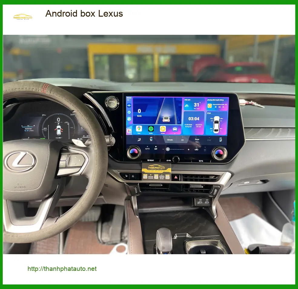 Chị Thảo lắp Android Box Lexus RX 350 chính hãng tại Quận Tân Phú, giá tốt ảnh thực tế 4