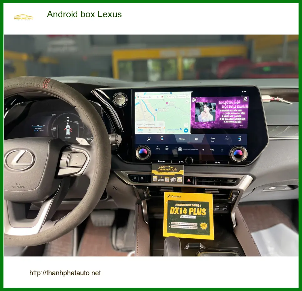 Chị Thảo lắp Android Box Lexus RX 350 chính hãng tại Quận Tân Phú, giá tốt ảnh thực tế 5