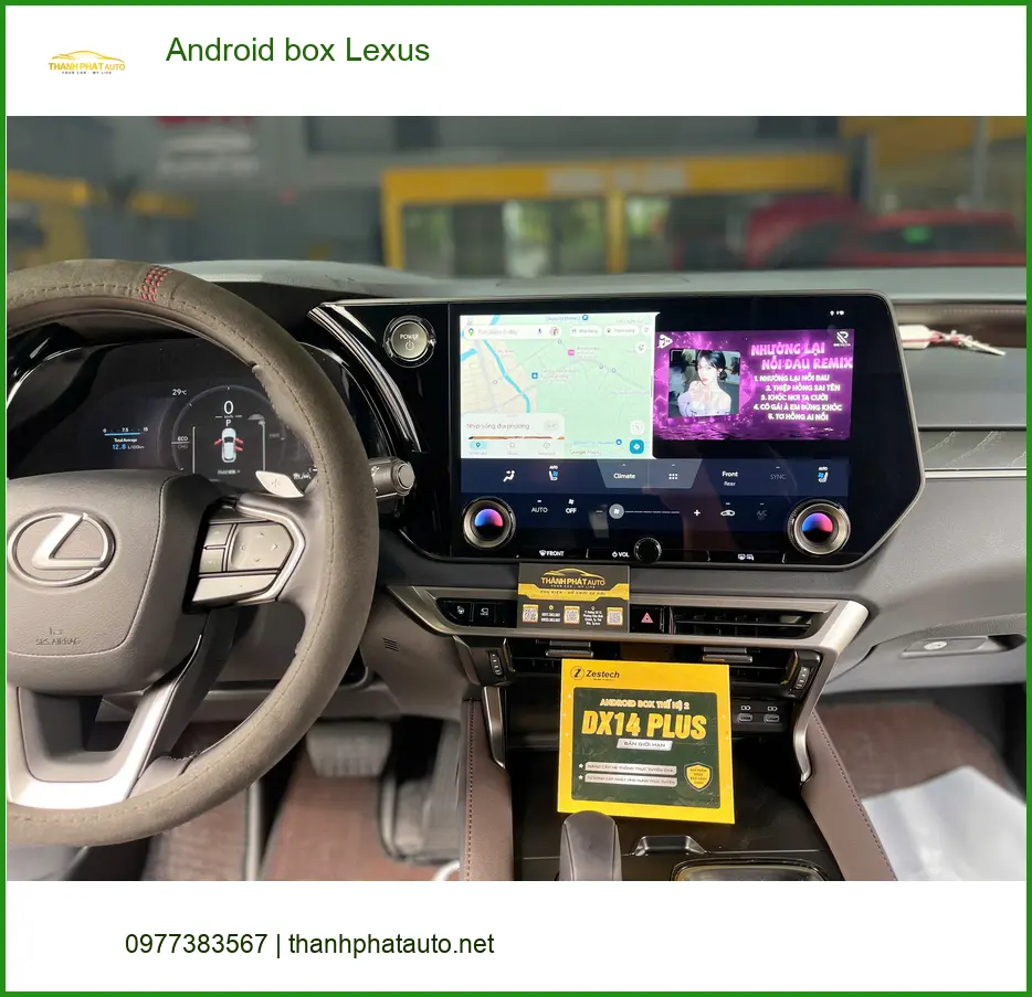 Chị Thảo lắp Android box Lexus ES 250 tại Thủ Đức xem YouTube, Netflix ảnh thực tế 3