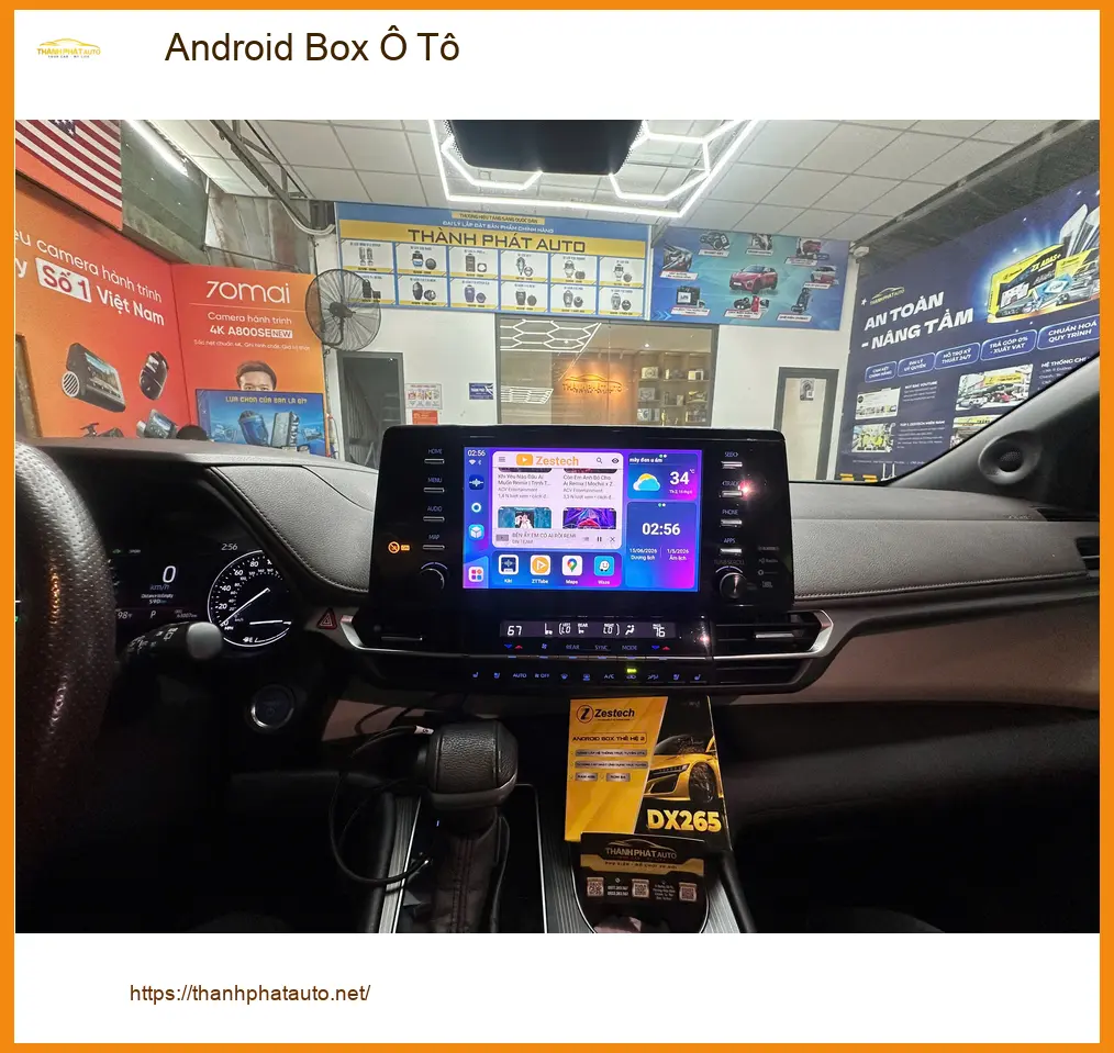 Chị Thanh lắp Android Box Ô Tô cho Toyota Vios tại Quận 4 để xem YouTube khi kẹt xe ảnh thực tế 2