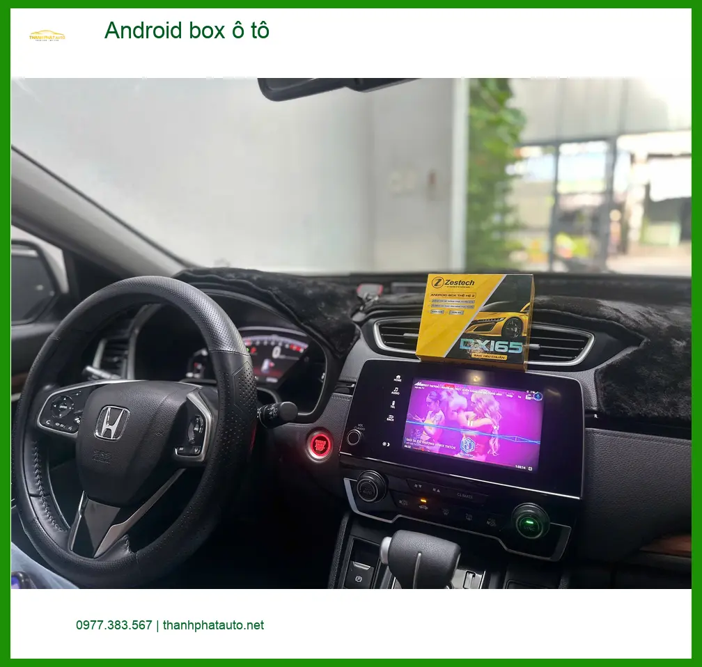 Chị Thảo lắp Android Box ô tô cho Honda CRV tại Hóc Môn tiện lợi