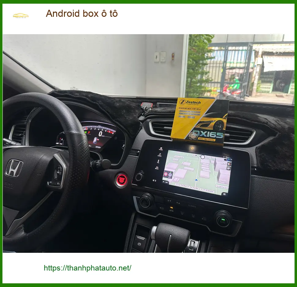 Chị Thảo lắp Android Box ô tô cho Honda CRV tại Hóc Môn tiện lợi ảnh thực tế 2