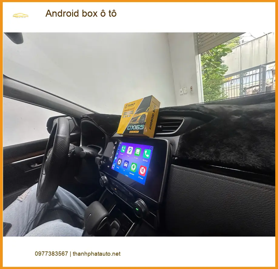 Chị Thảo lắp Android Box ô tô cho Honda CRV tại Hóc Môn tiện lợi ảnh thực tế 3