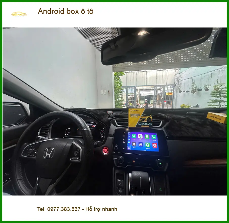 Cô Lành lắp Android box ô tô cho Mazda CX-5 tại Quận 12 để biến màn hình zin thành smart TV ảnh thực tế 2