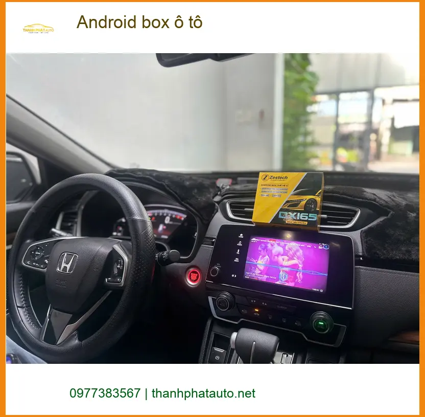 Cô Lành lắp Android box ô tô cho Mazda CX-5 tại Quận 12 để biến màn hình zin thành smart TV ảnh thực tế 3