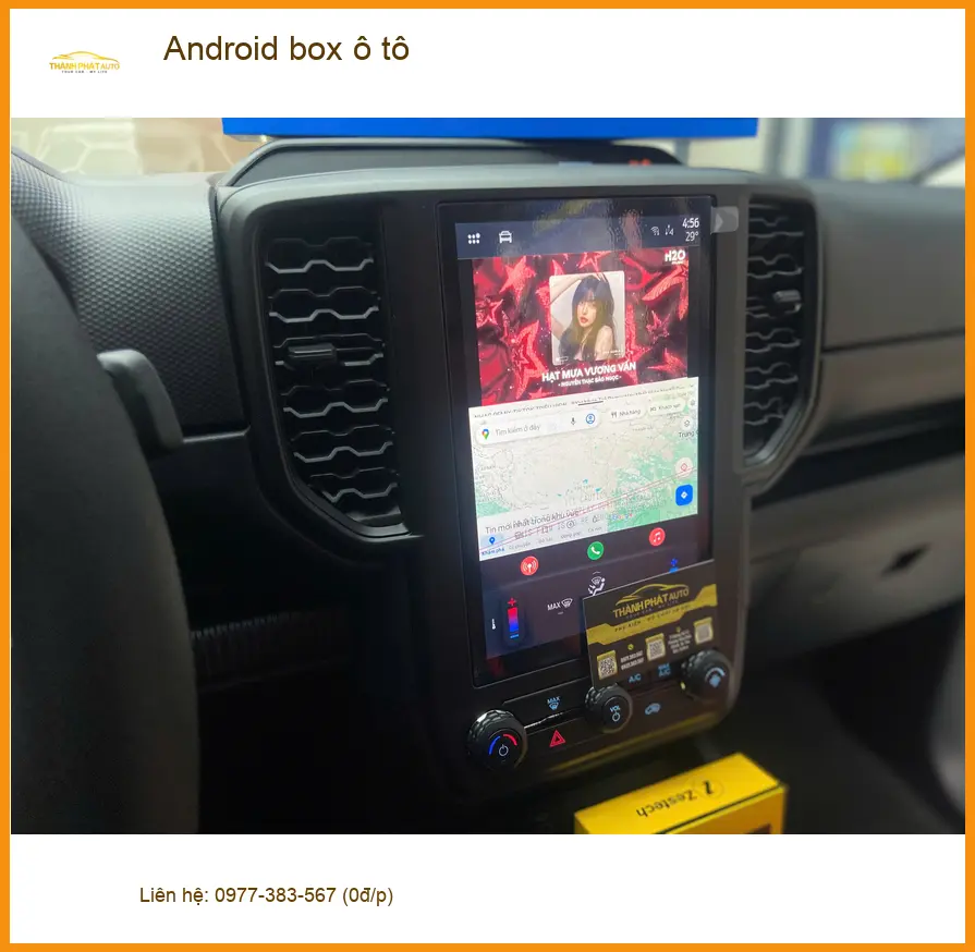 Cô Lan Anh nâng cấp Android box ô tô Honda CR-V giá tốt tại Quận 11