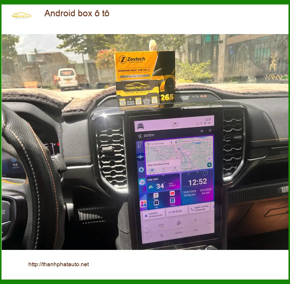 Anh Minh lắp Android box ô tô cho Honda CRV tại Quận 2 để nâng tầm giải trí