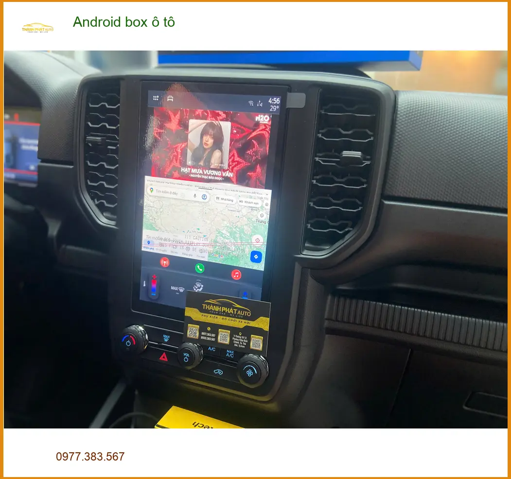 Cô Lan Anh nâng cấp Android box ô tô Honda CR-V giá tốt tại Quận 11 ảnh thực tế 2