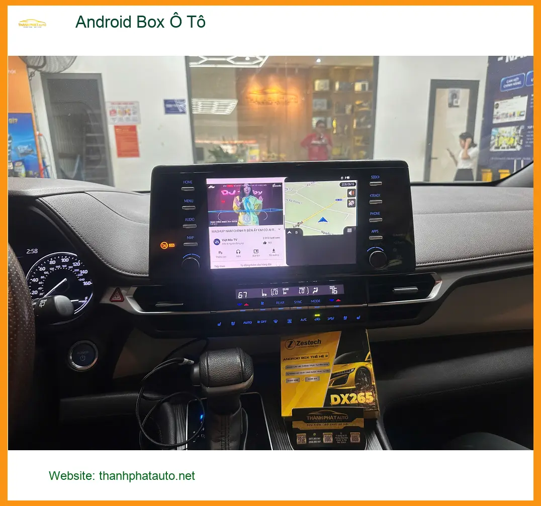 Anh Việt nâng cấp Android Box Ô Tô cho Toyota Camry tại Quận Phú Nhuận ảnh thực tế 4