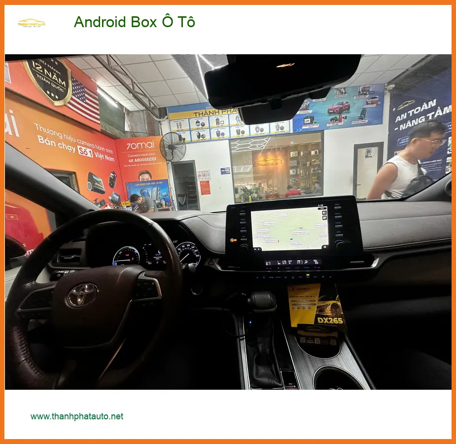 Anh Việt nâng cấp Android Box Ô Tô cho Toyota Camry tại Quận Phú Nhuận ảnh thực tế 5